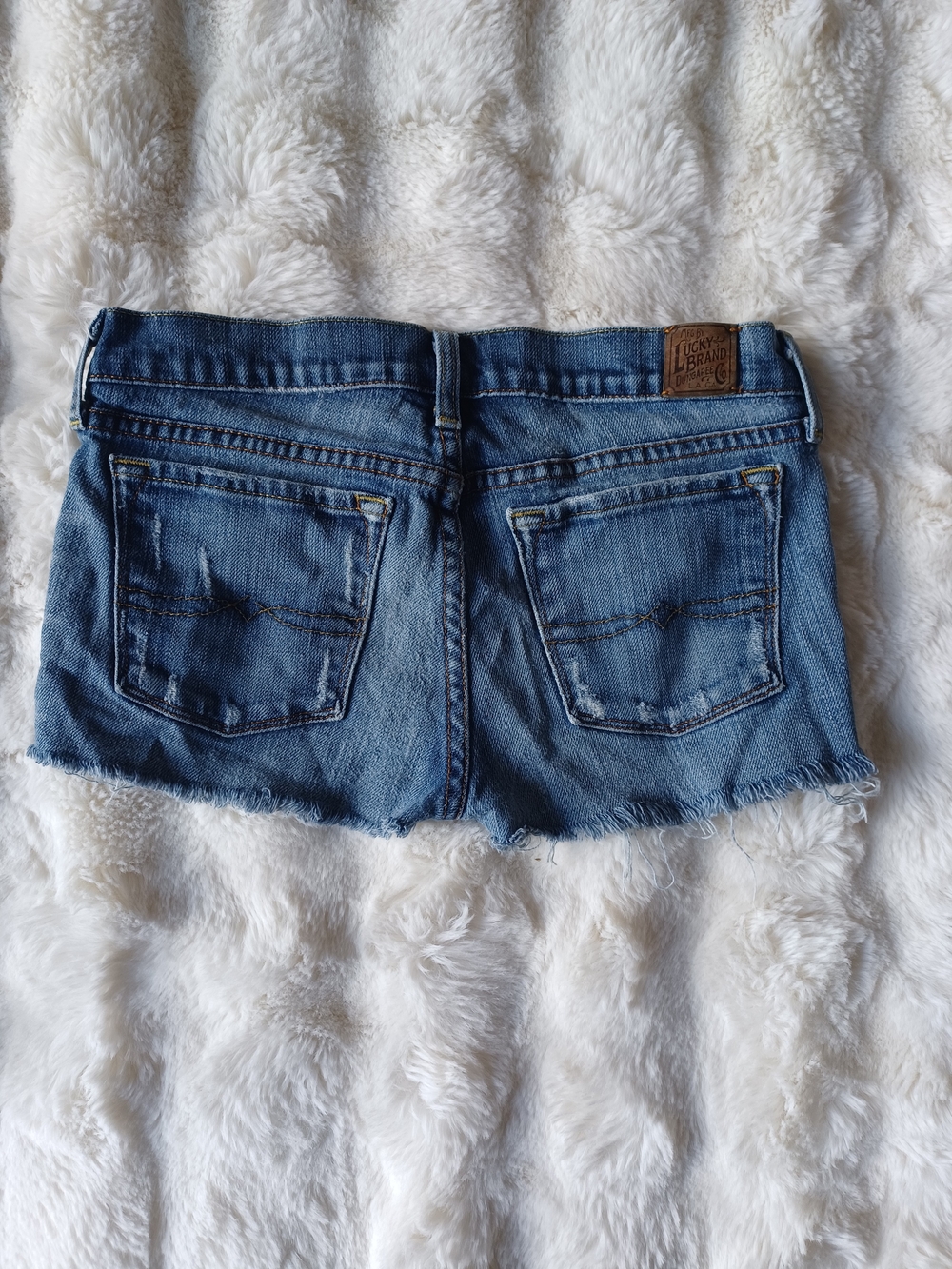 Lucky Brand Retro Blue Denim Cutoff Shorts